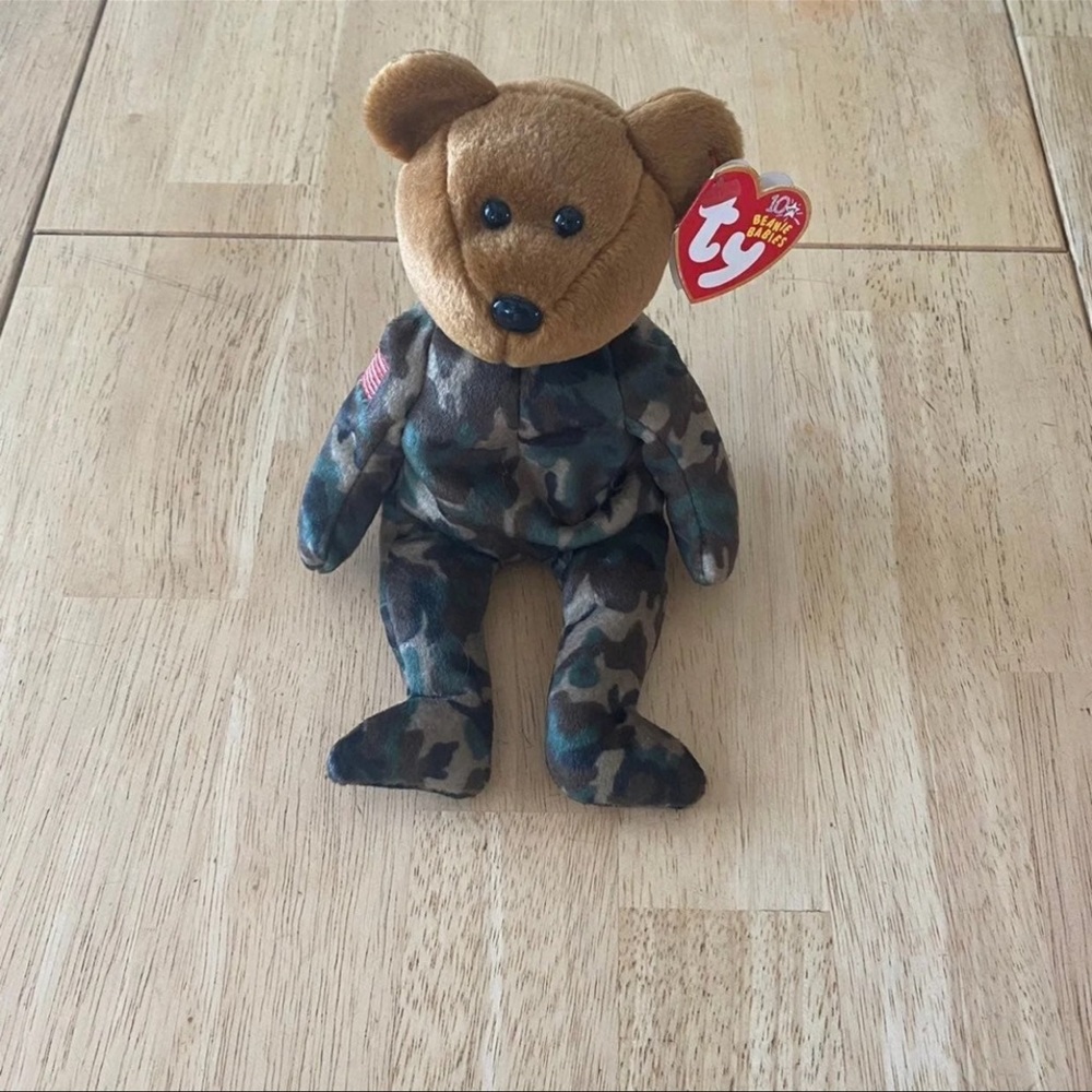 Hero Ty Beanie Baby Bear